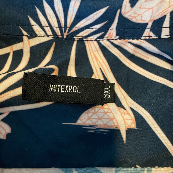 Preowned Men’s “ Nutexrol” Button Down Short Sleeve Shirt. 3XL. Hawaii Style - Picture 4 of 11